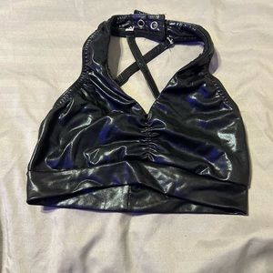 KELLLE leather dance top.